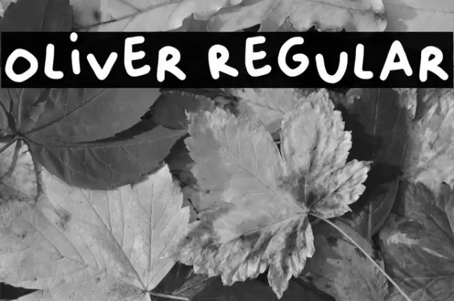Oliver Regular Font examples
