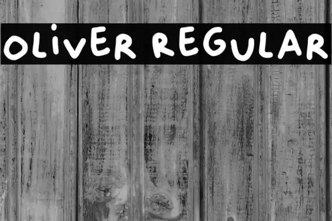 Oliver Regular Font examples
