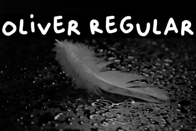 Oliver Regular Font examples