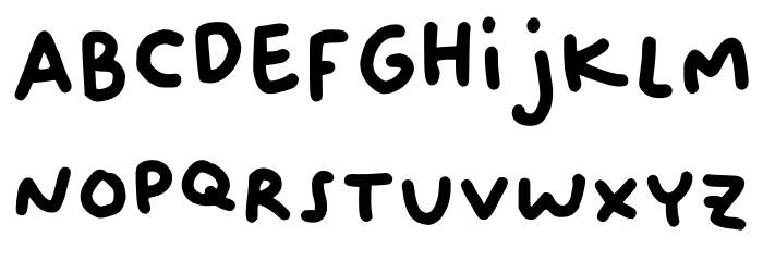 Oliver Regular Font LOWERCASE