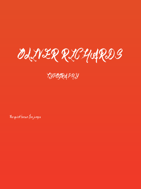 Oliver Richards Poster
