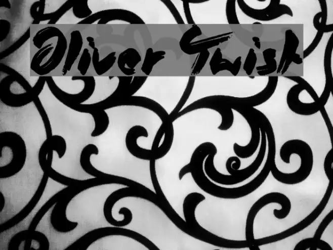 Oliver Twist Font examples