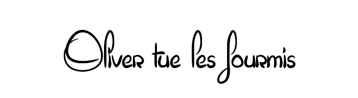 Oliver tue les fourmis  Fuentes Gratis Descargar