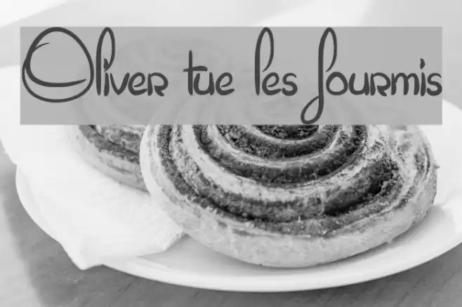 Oliver tue les fourmis Font examples