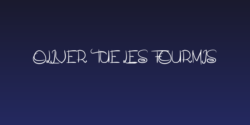 Oliver tue les fourmis Social Header