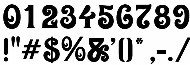 Oliver Font OTHER CHARS