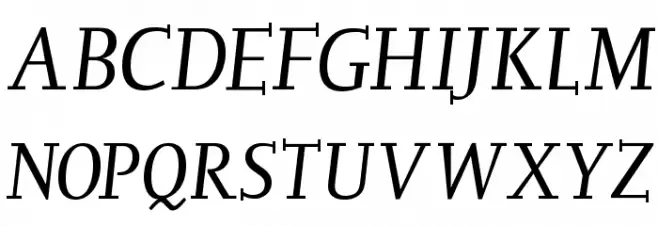 OliverJoKursiv 字体 大写