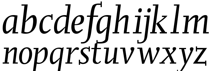 OliverJoKursiv Font LOWERCASE