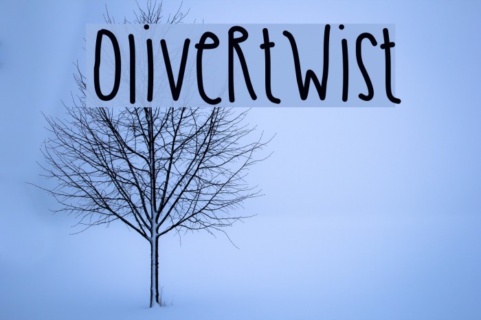 OliverTwist Font examples