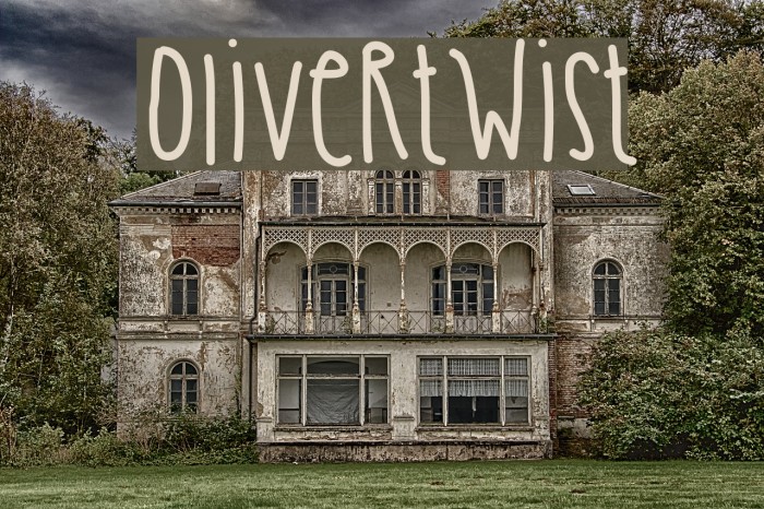 OliverTwist Font examples
