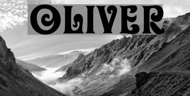 Oliver Font examples