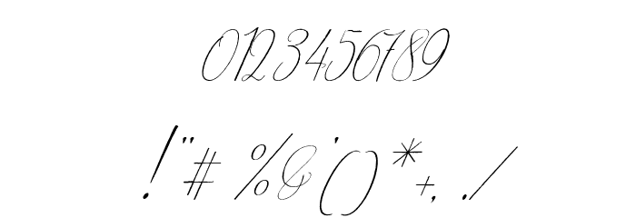 Oliverra Font OTHER CHARS