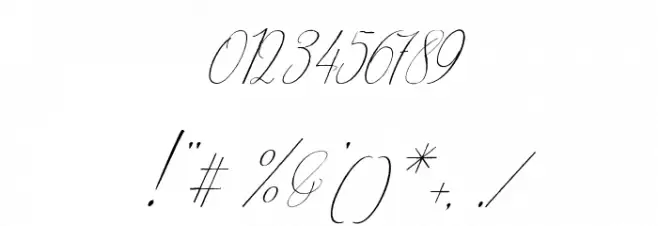 Oliverra Font OTHER CHARS