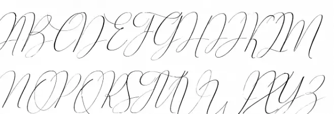 Oliverra Schriftart Groß