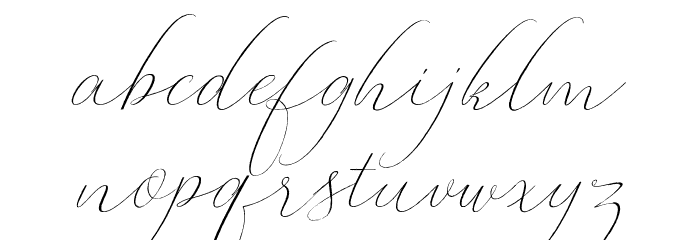Oliverra Font LOWERCASE