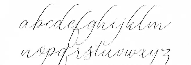 Oliverra Font LOWERCASE