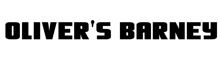 Oliver's Barney  Frei Schriftart Herunterladen