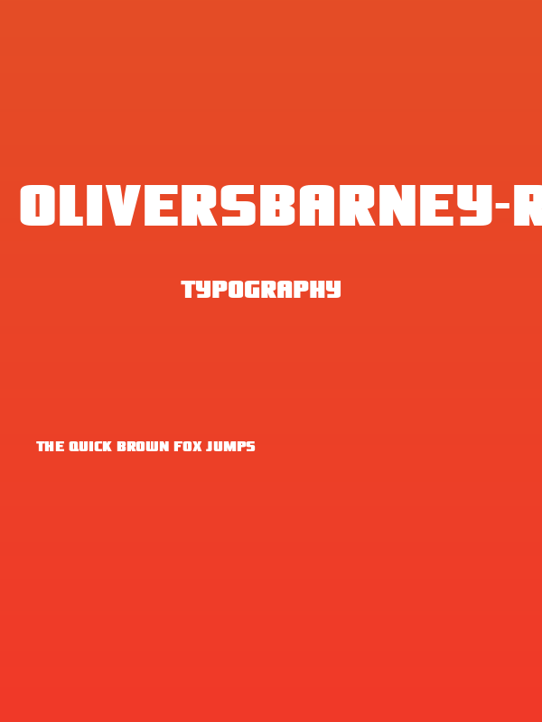 OliversBarney-Regular Poster