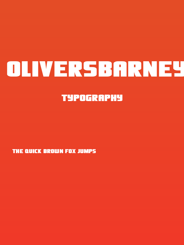 OliversBarney-Regular Poster