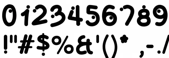 OlivesBold Font OTHER CHARS