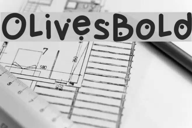 OlivesBold Font examples