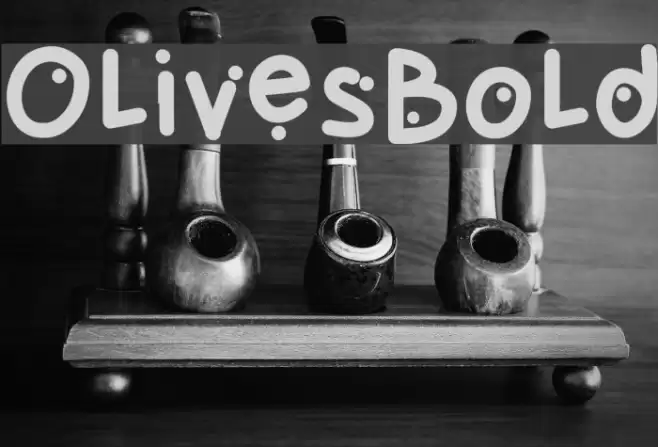 OlivesBold Font examples