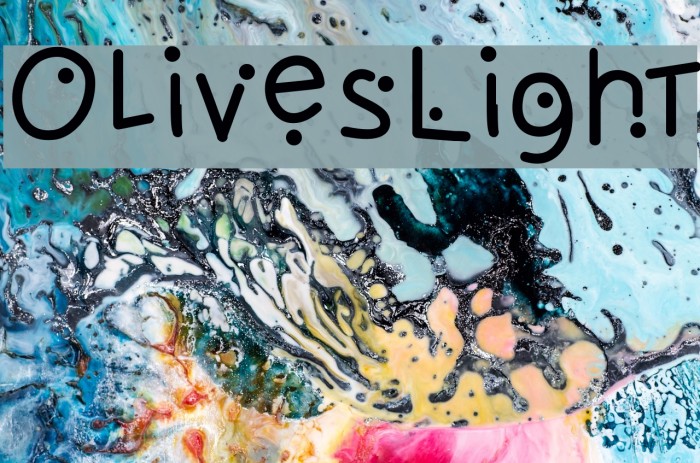 OlivesLight Font examples