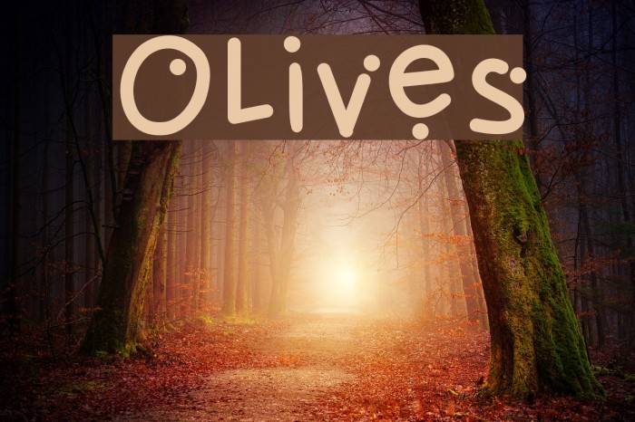 Olives Font examples