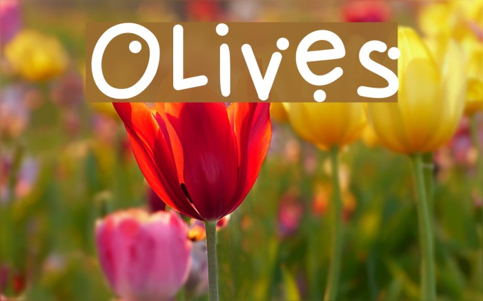 Olives Font examples