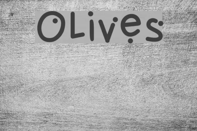 Olives Font examples