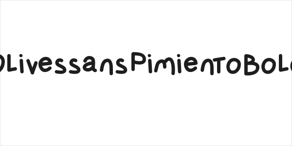 OlivessansPimientoBold Logo