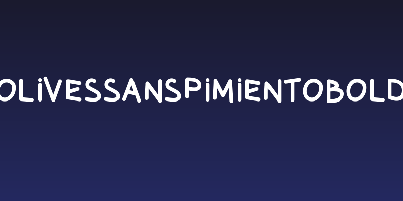 OlivessansPimientoBold Social Header