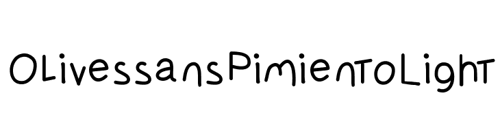 OlivessansPimientoLight Font