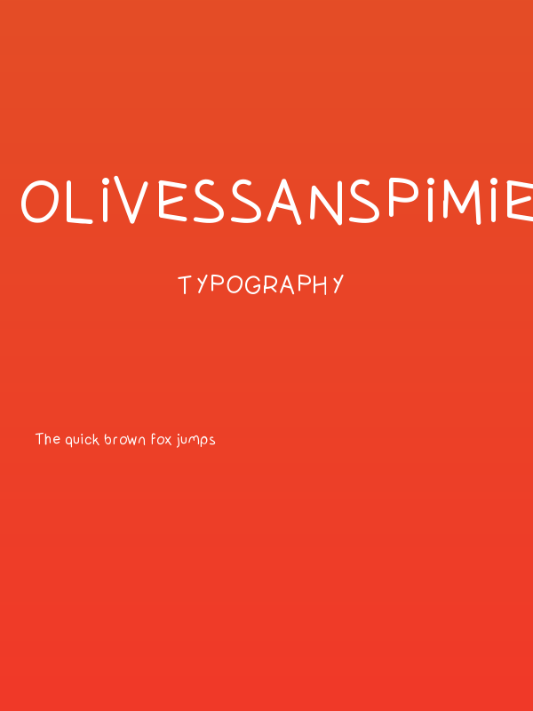 OlivessansPimientoLight Poster