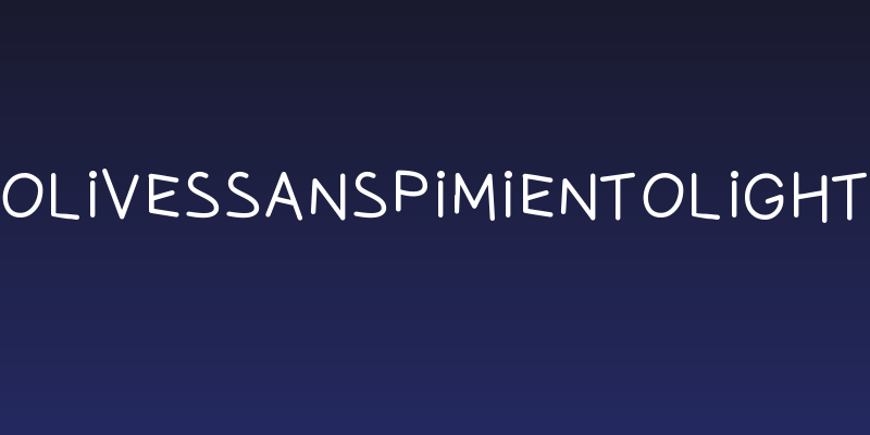 OlivessansPimientoLight Social Header