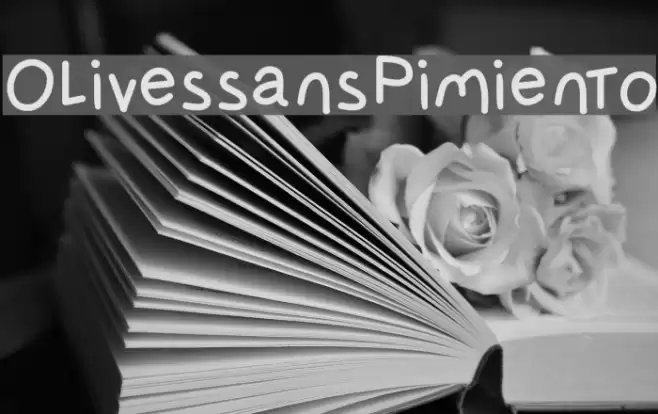 OlivessansPimiento Font examples