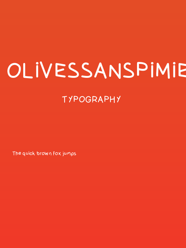 OlivessansPimiento Poster