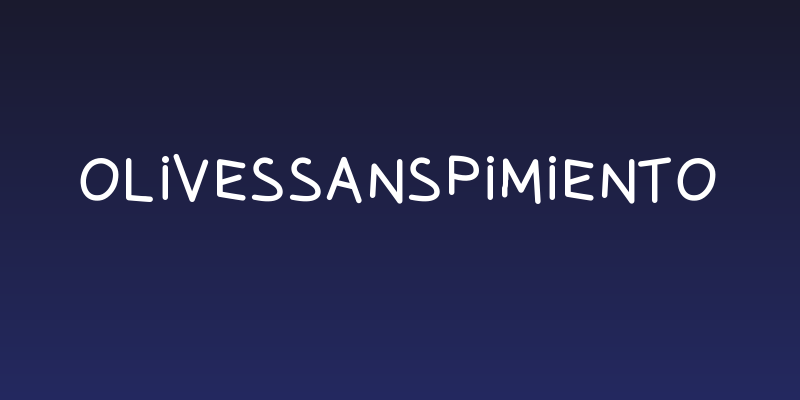 OlivessansPimiento Social Header