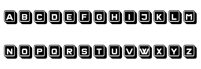 Olivetti Filled Font LOWERCASE
