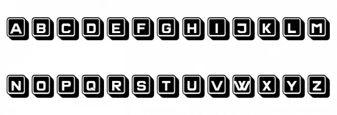 Olivetti Filled Caratteri MINUSCOLO