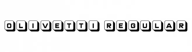 Olivetti Regular  Frei Schriftart Herunterladen