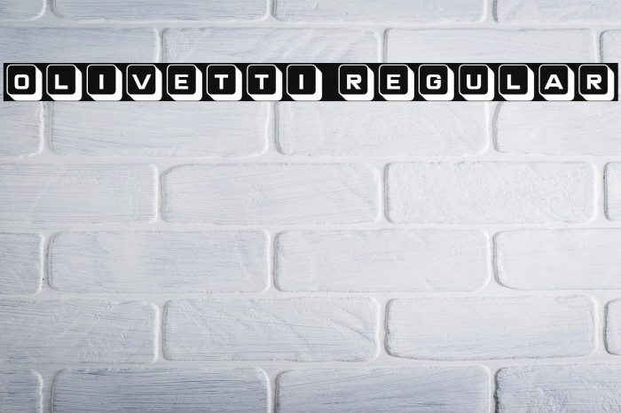 Olivetti Regular Example 3