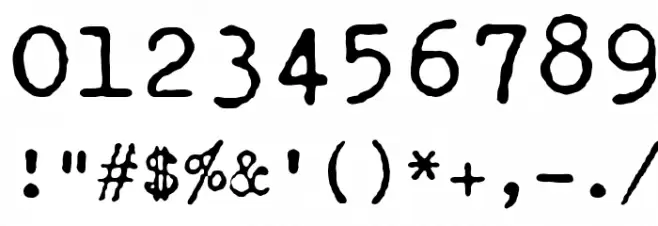 Olivetti Valentine Font OTHER CHARS