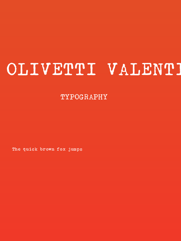 Olivetti Valentine Poster
