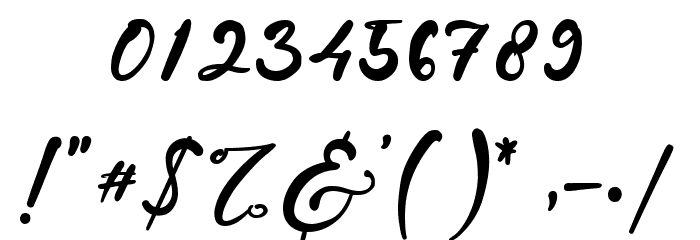 Olivia Audrey Font OTHER CHARS
