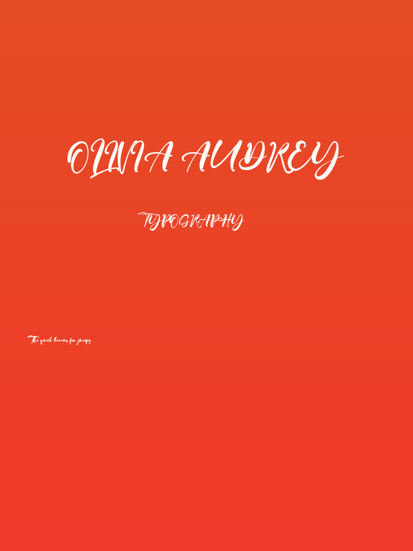 Olivia Audrey Poster