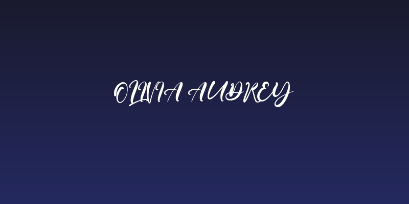 Olivia Audrey Social Header