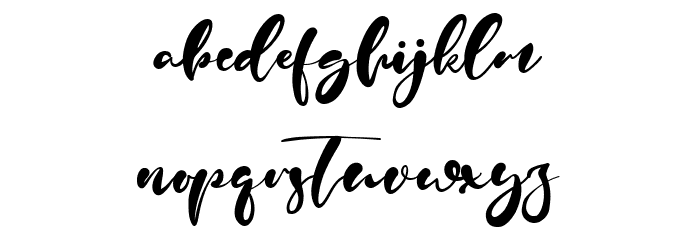Olivia Audrey Font LOWERCASE