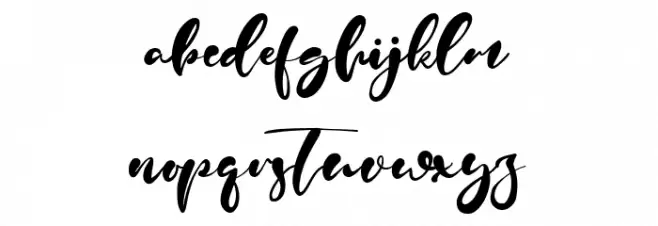 Olivia Audrey Font LOWERCASE
