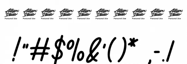 Olivia Bloom Personal Use Schriftart Anderer Schreiben